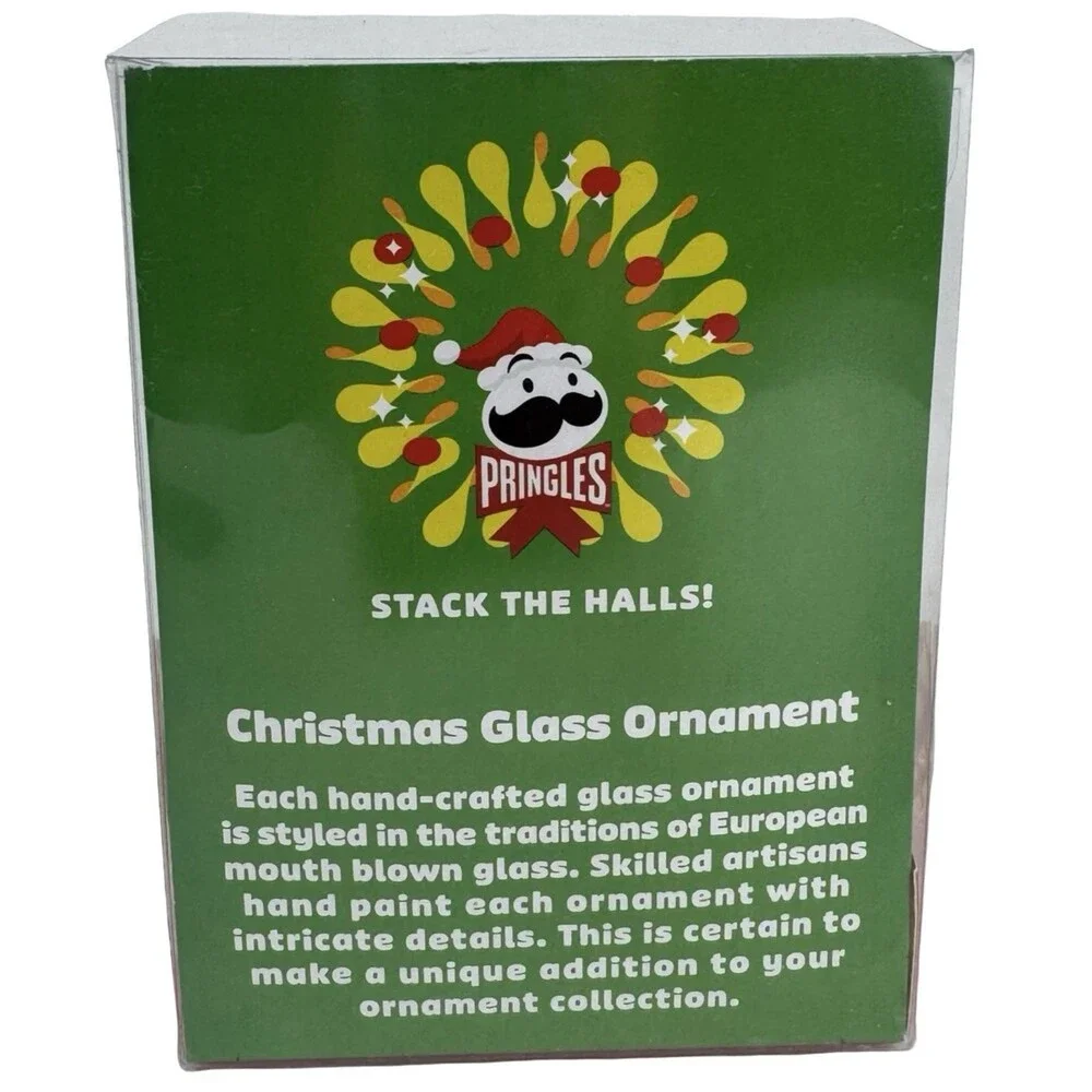 Pringles Can Christmas Tree Ornament Mr. Pringle Hanging Decorative Patoto Chips